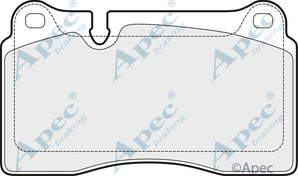 APEC BRAKING stabdžių trinkelių rinkinys, diskinis stabdys PAD1508